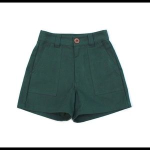 Beaton Utility Shorts in 12oz Forest Bull Denim, size 2